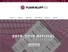 Tablet Screenshot of flourbluffschools.net